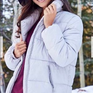 Light Grey Puffer Coat